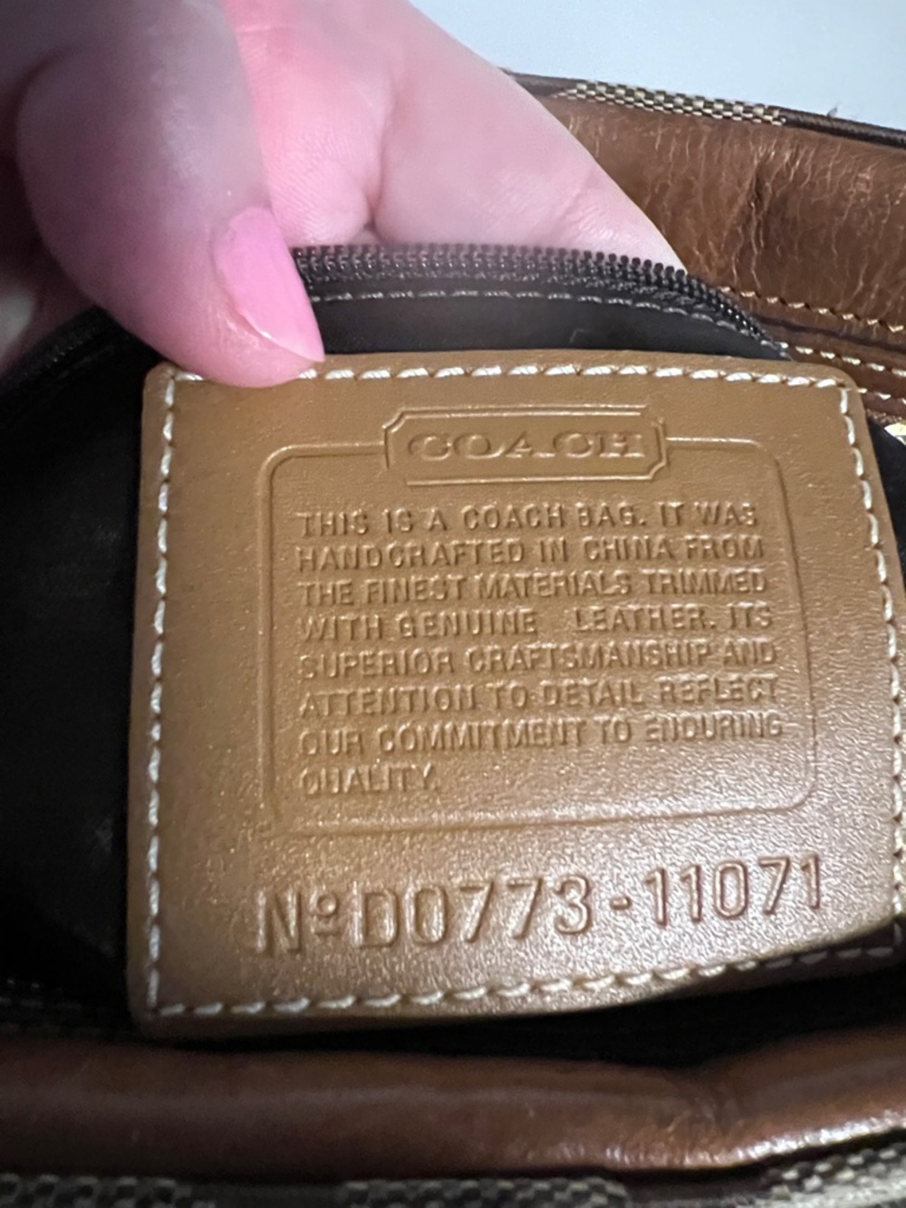 Coach Hamptons Signature Stripe Carryall bag iconic C jacquard Y2K 2007 11071 - Picture 10 of 16